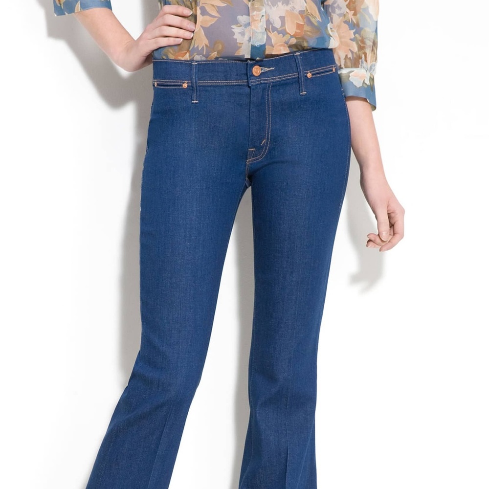 MOTHER The Curfew Jeans Blue Women Flare size 24